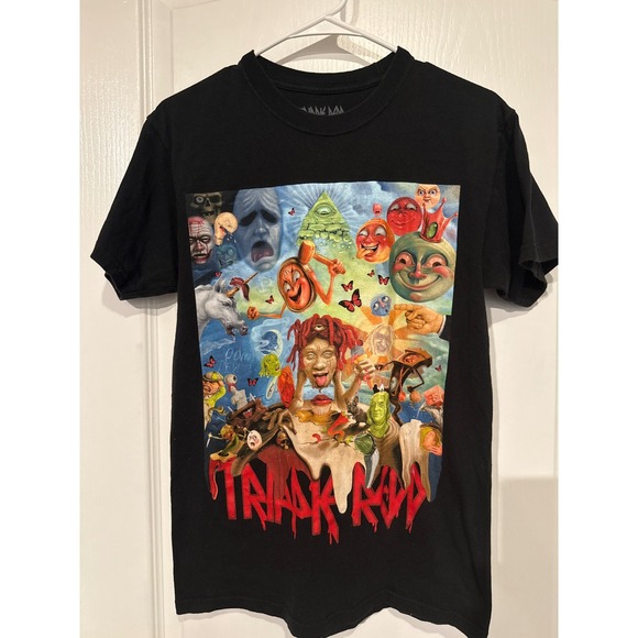 Trippie Redd T Shirt Black Graphic Print Small Short Sleeve Mens - Picture 1 of 3
